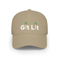 Git Lit Green Baseball Cap — 'Git Lit'  Low Profile Hat