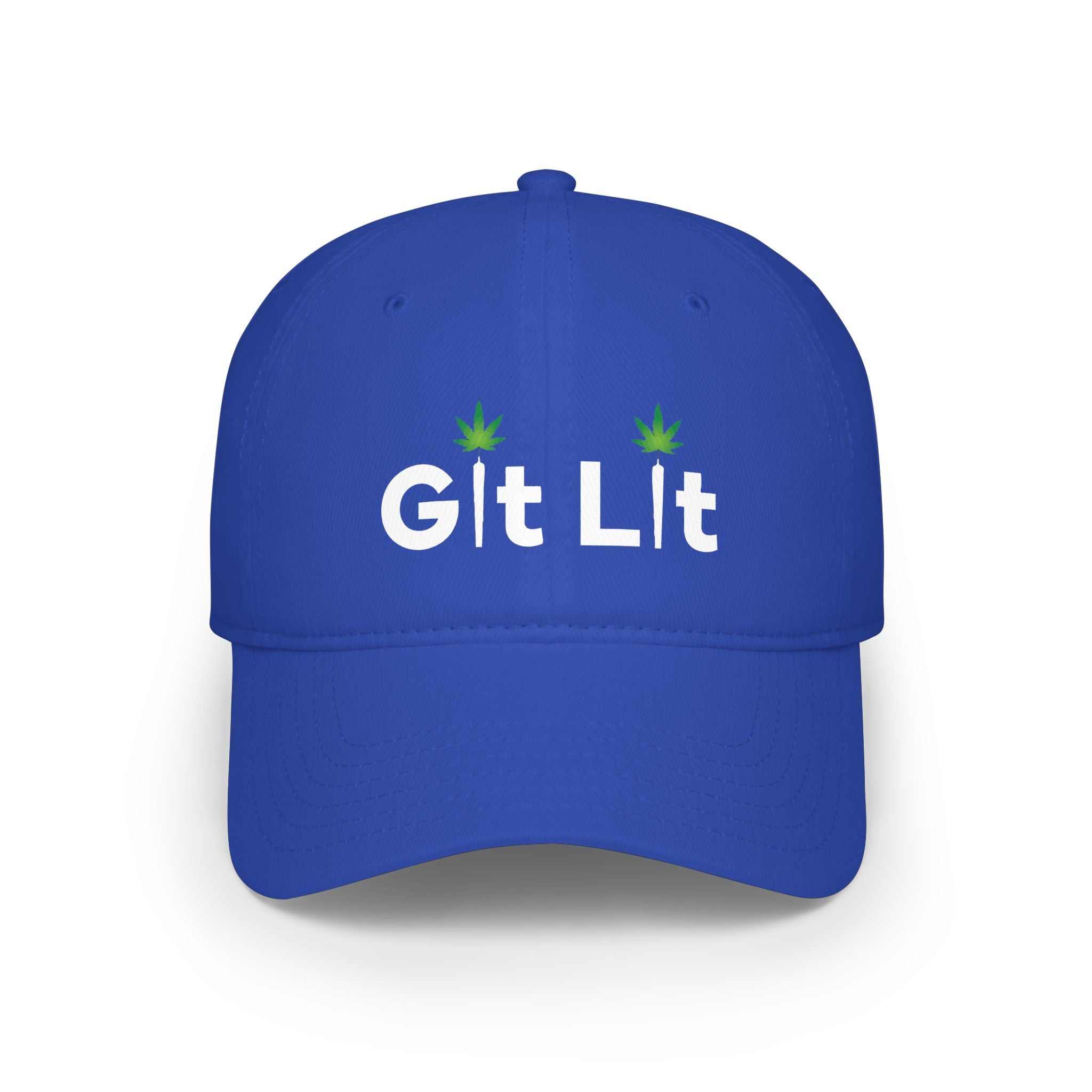 Git Lit Green Baseball Cap — 'Git Lit'  Low Profile Hat
