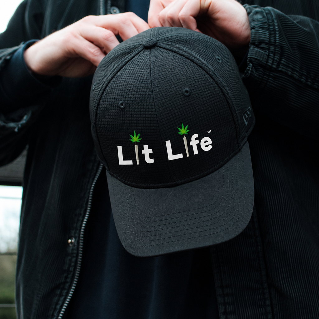Git Lit Green Baseball Cap — 'Git Lit'  Low Profile Hat